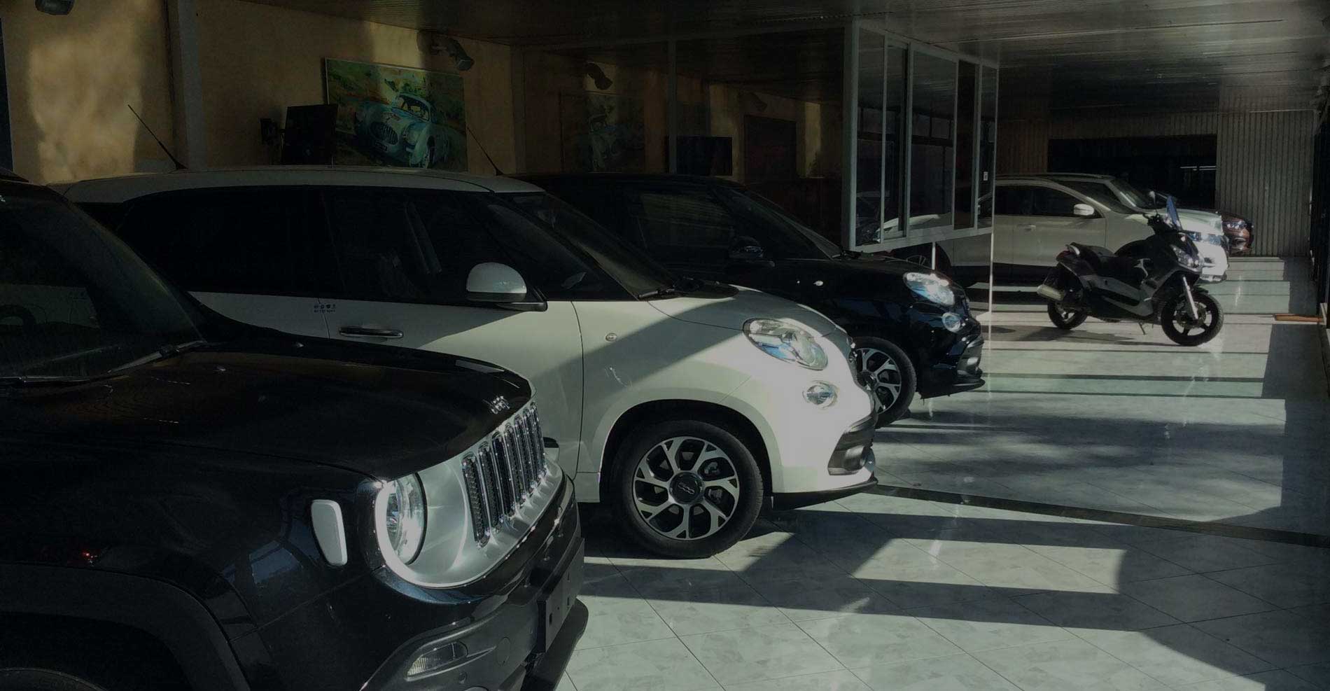 Auto usate esposte nel piazzale Mariauto